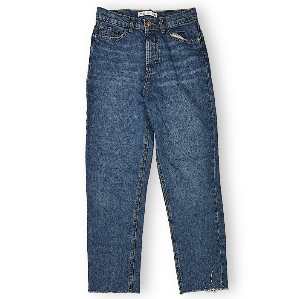 ZARA | High Waisted Blue Jeans - Size 6